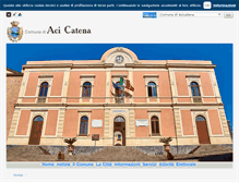 Tablet Screenshot of comune.acicatena.ct.it